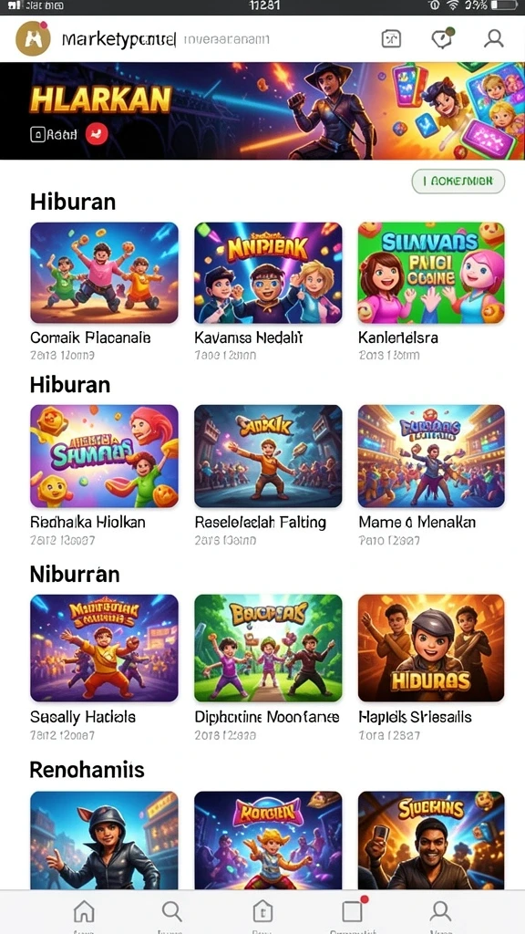 dora77 - Gambaran suasana permainan yang seru dan penuh tantangan.