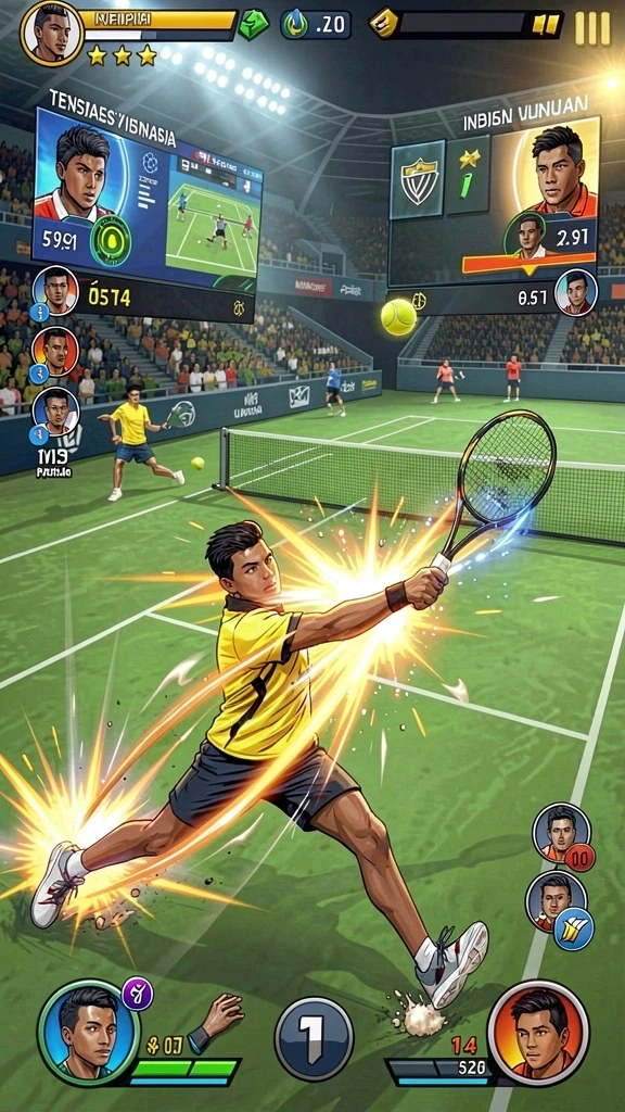 jago11 - Screenshot menunjukkan interaksi sosial di dalam game.
