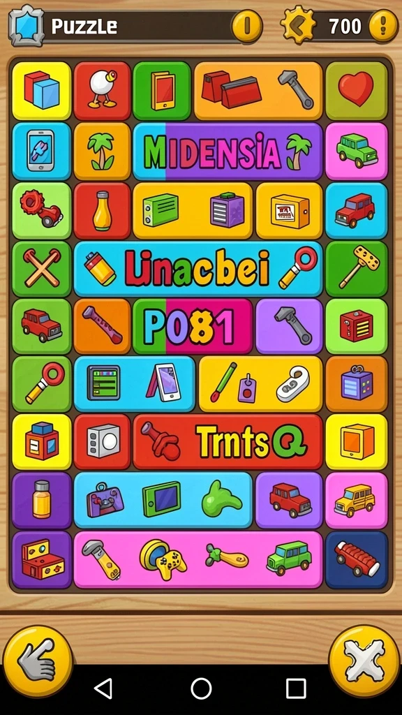 mega111 - Tangkapan layar menampilkan salah satu karakter unik dalam game.