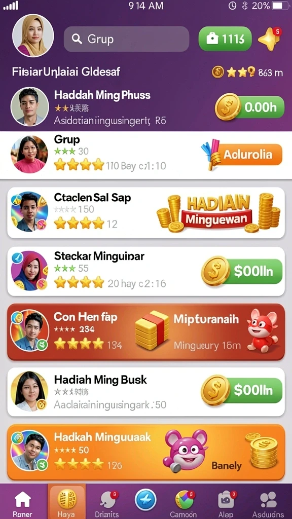 rich7 - Tampilan antarmuka RICH7 yang modern dan menarik.